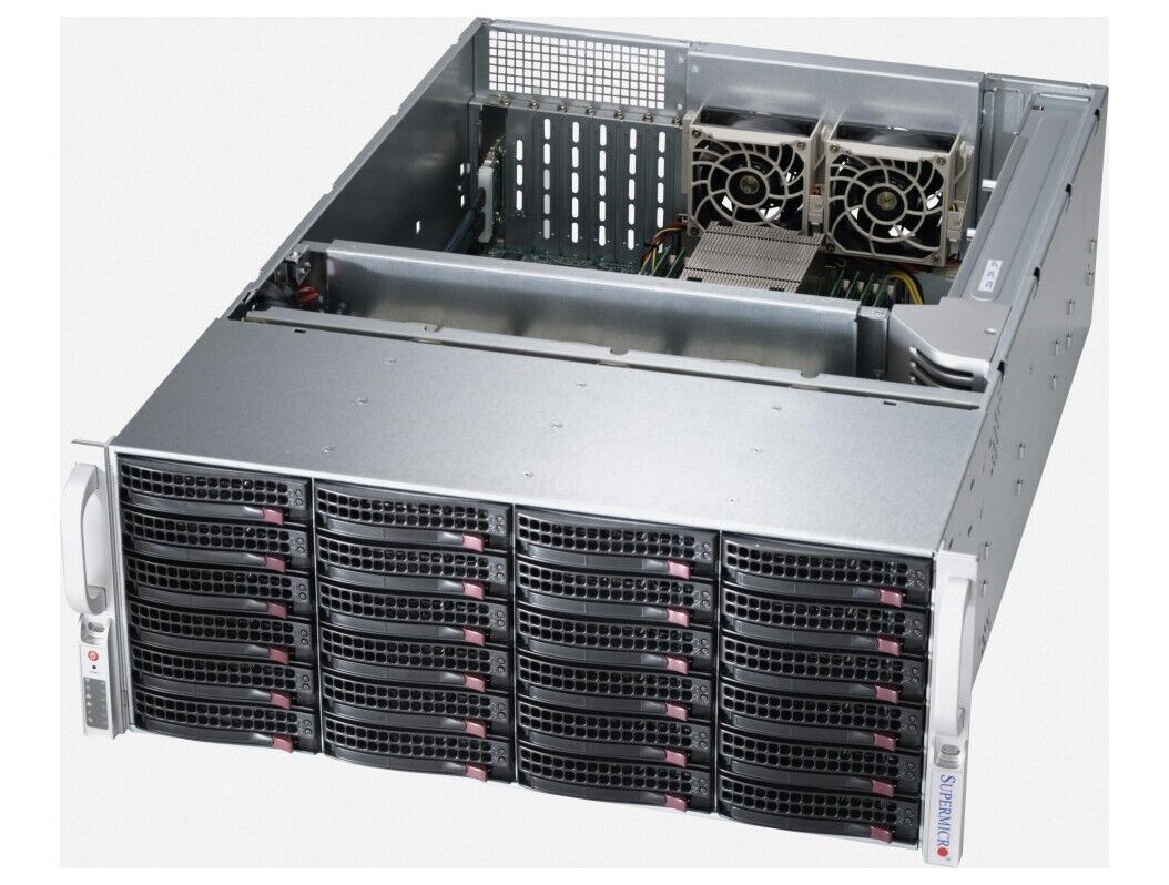 Supermicro SSG-6048R-E1CR24N 4U 24-Bay Barebones Storage Server NEW, IN STOCK