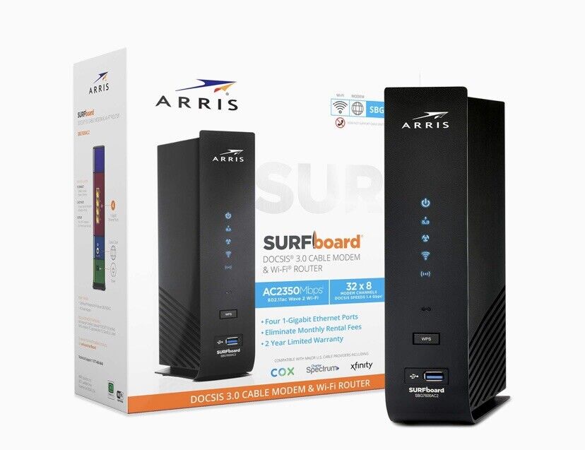 ARRIS SURFboard SBG7600AC2 DOCSIS 3.0 Cable Modem & AC2350 Wi-Fi Router …. CO