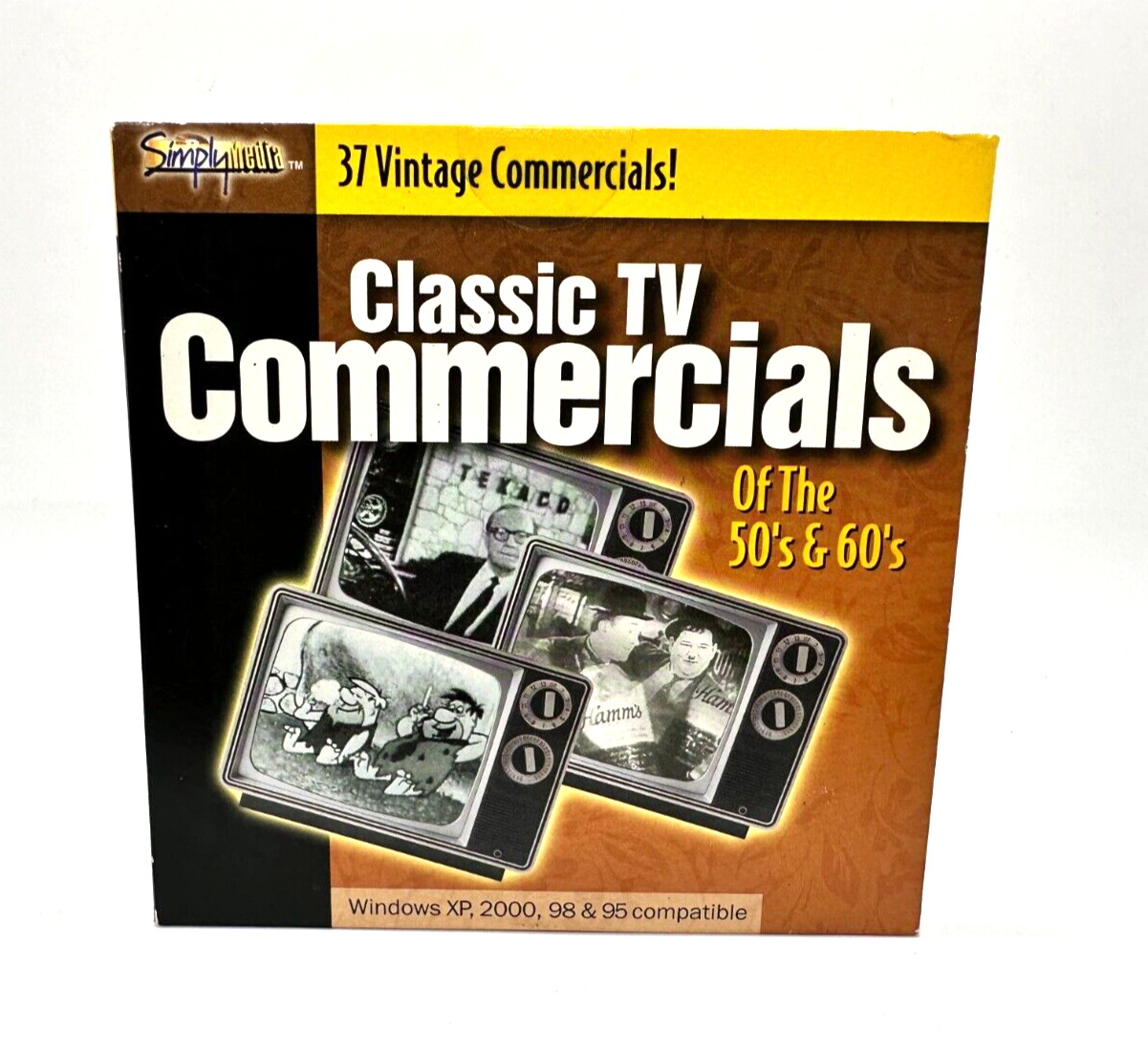 CD-Rom 37 CLASSIC TV COMMERCIALS From 50's & 60's Window 98 95 & NT 4.0 Compatib