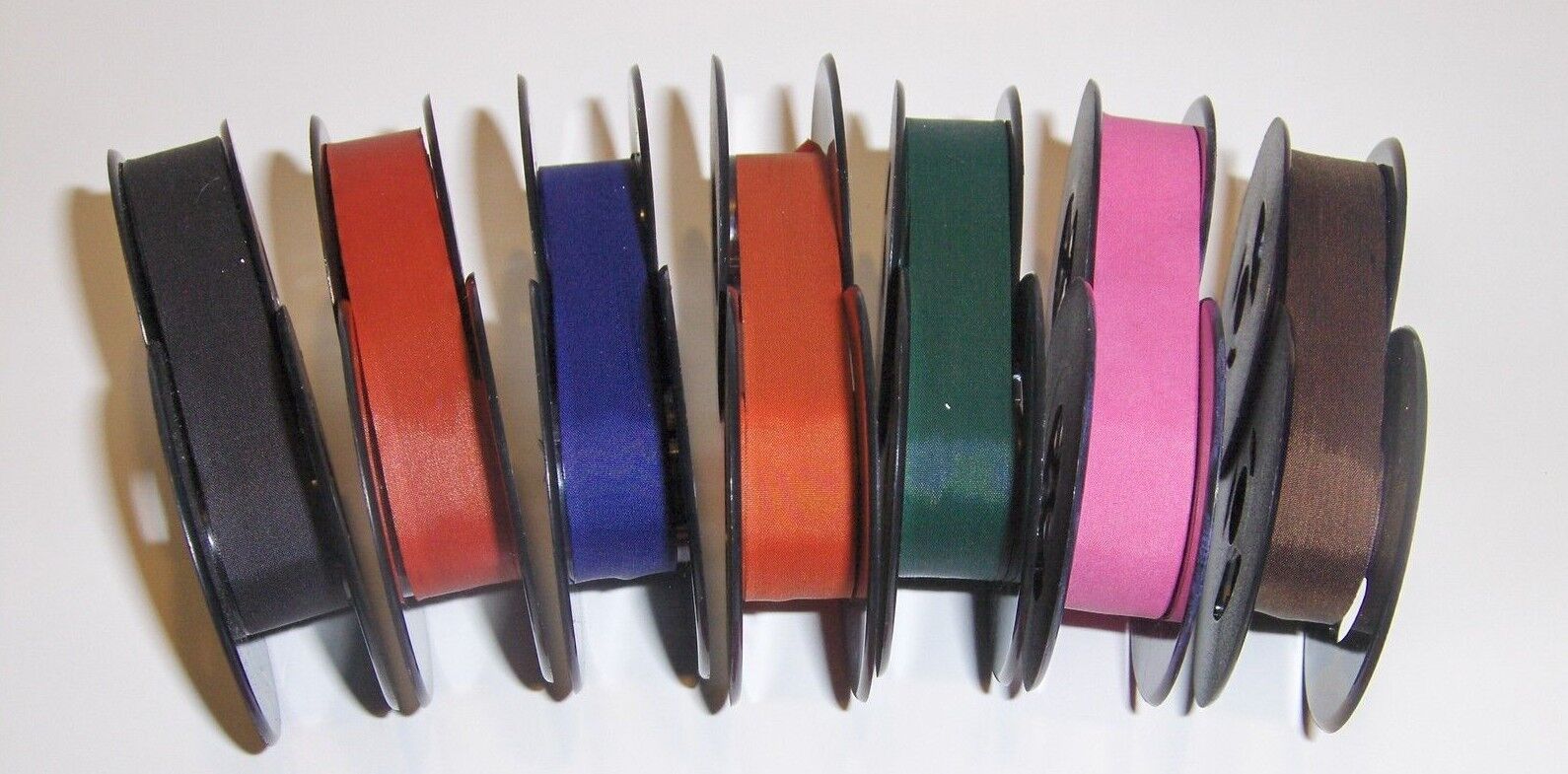 7 pack Colored Olympia SM9 Typewriter Ribbons in new Colors (Free Ship in USA)