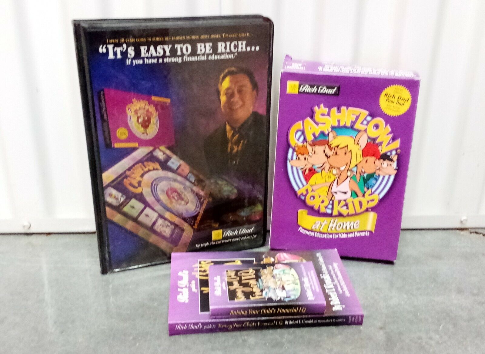 Cash Flow Media Lot For Kids At Home 101 CD-ROM Book Cassettes Rich Dad PC Mac B