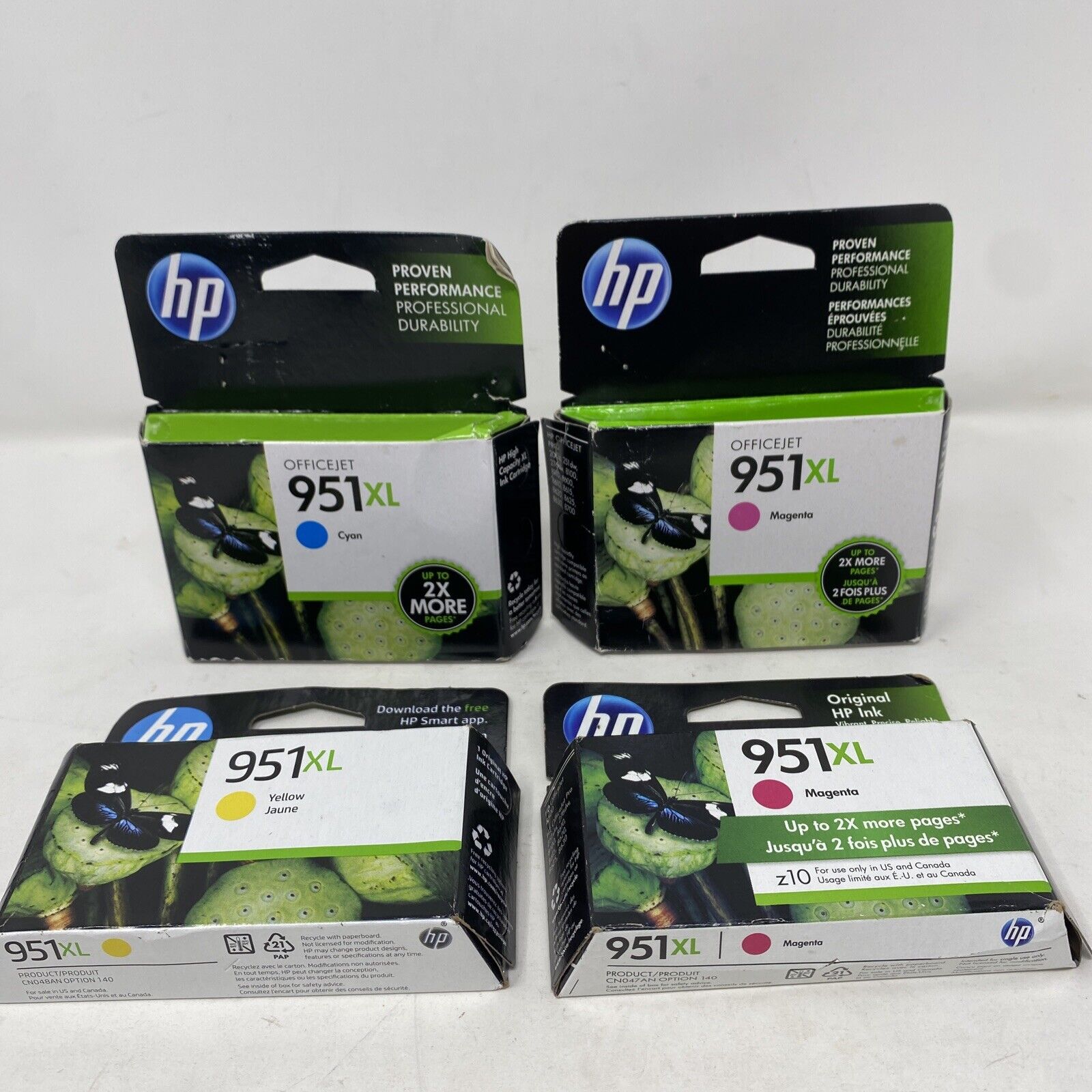 HP 951XL Tricolor 3 Pack CR318BN Ink Magenta Yellow & Cyan OEM Genuine 2016-2024