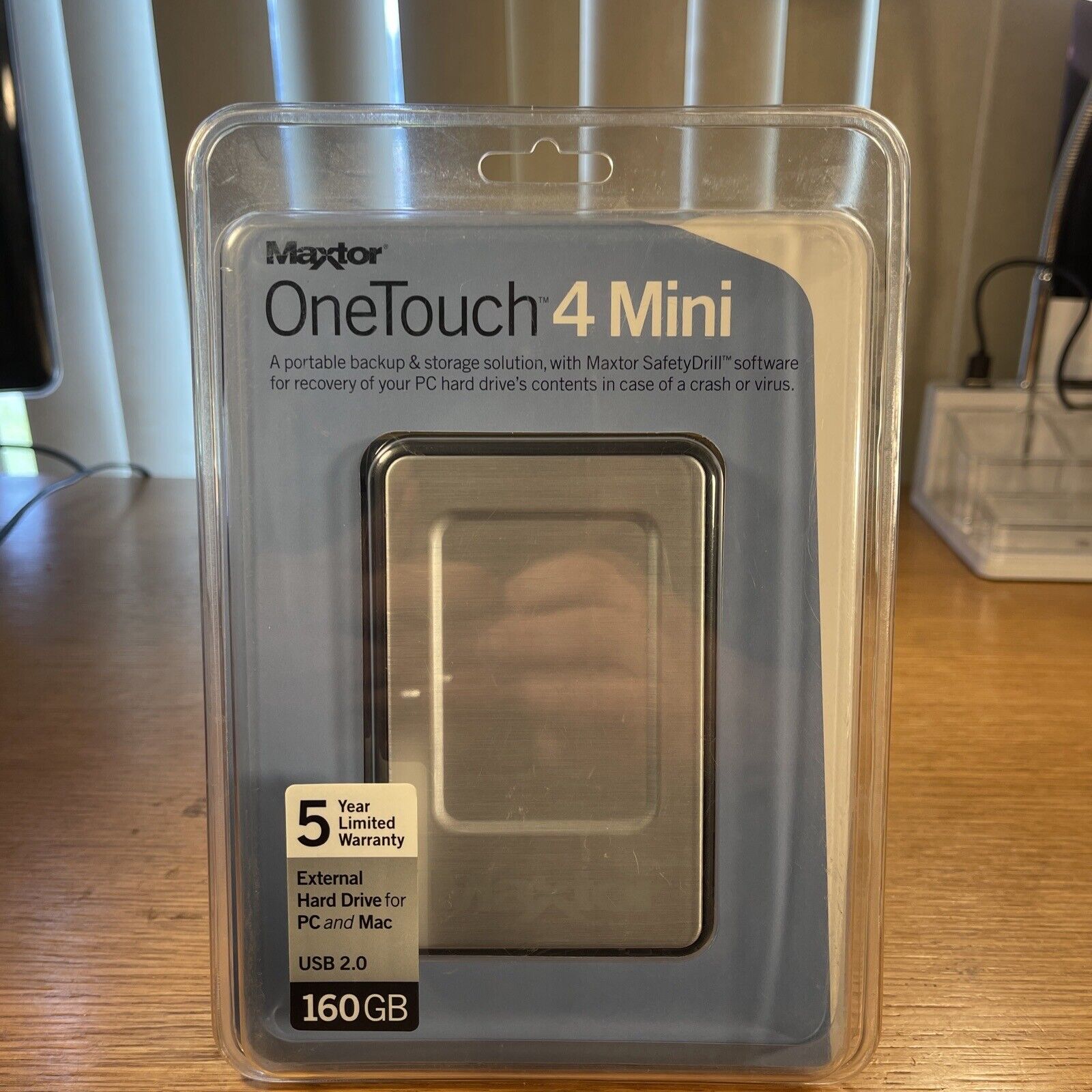 NEW Maxtor OneTouch 4 Mini 160GB USB 2.0 External Portable Hard Drive
