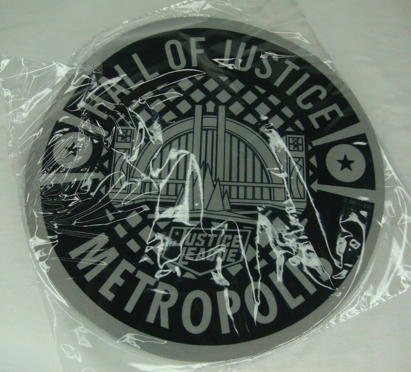 Justice League Hall Of Justice Metropolis Retro Mouse Pad DC Loot Crate Excl