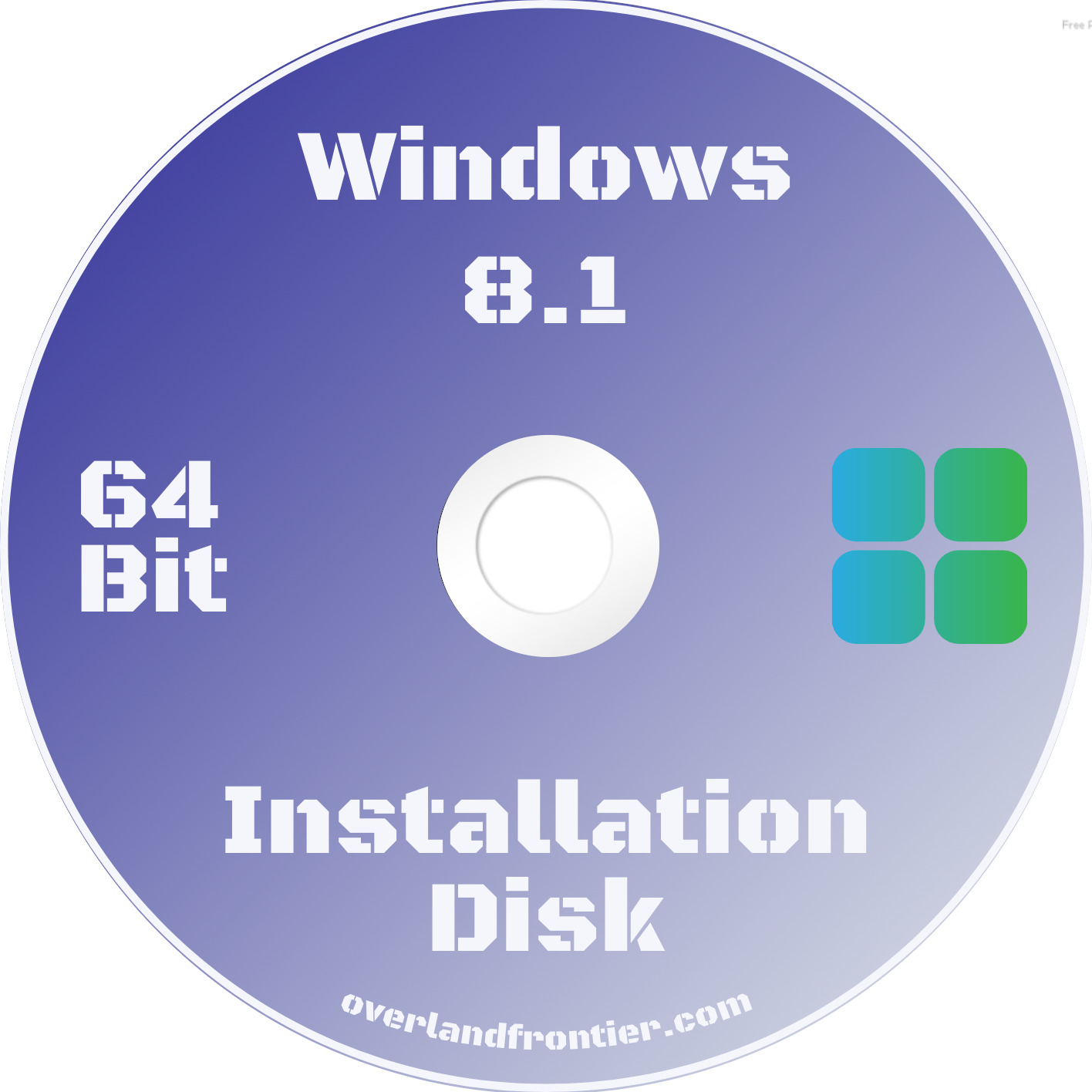 Microsoft Windows 8.1 64-Bit Installation Disk - DVD