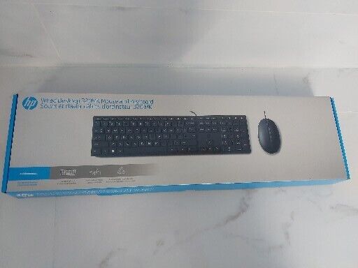 HP Wired 320MK Combo Mouse and Keyboard New (#90)