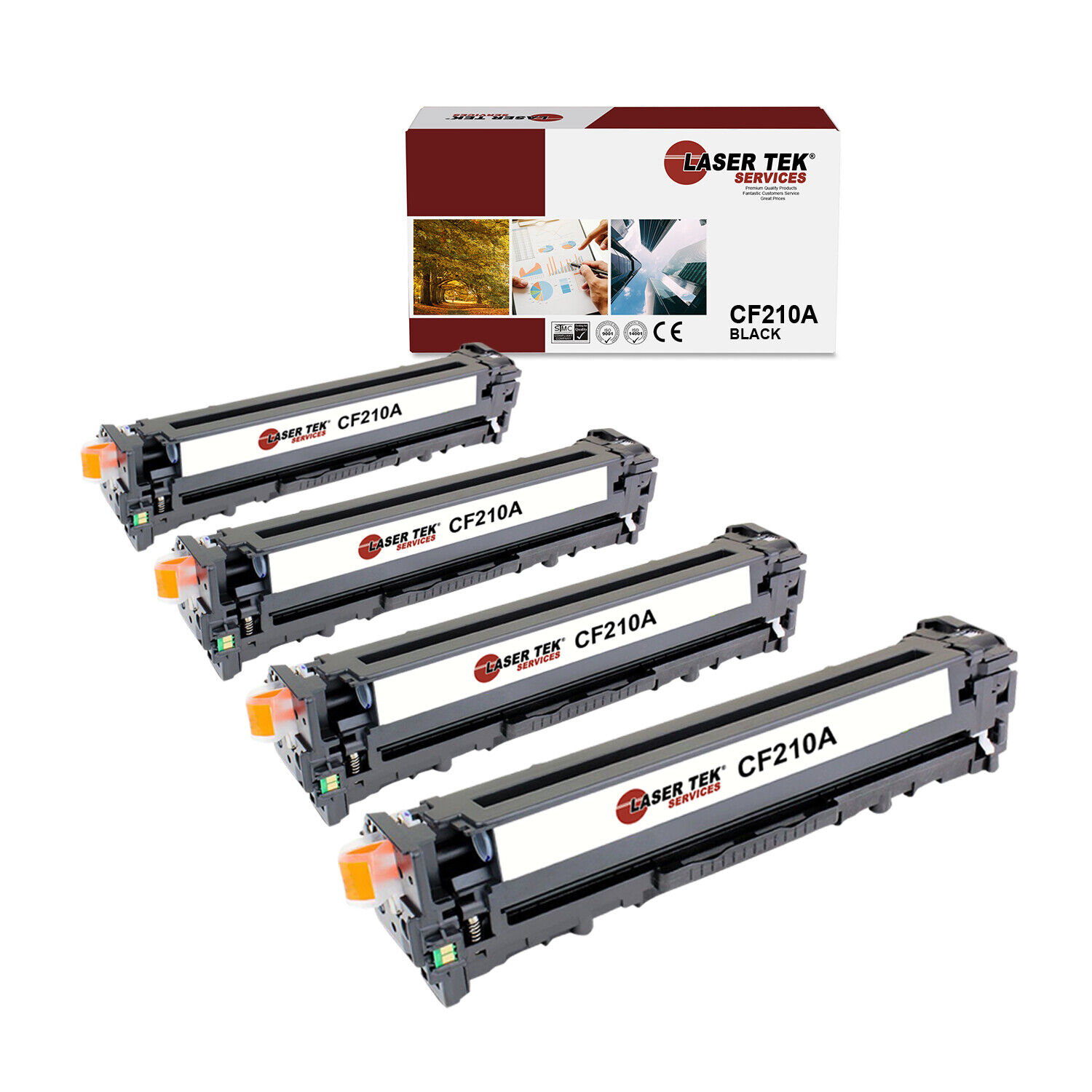 4Pk LTS 131A CF210A Black Compatible for HP LaserJet Pro 200 M251n MFP Toner
