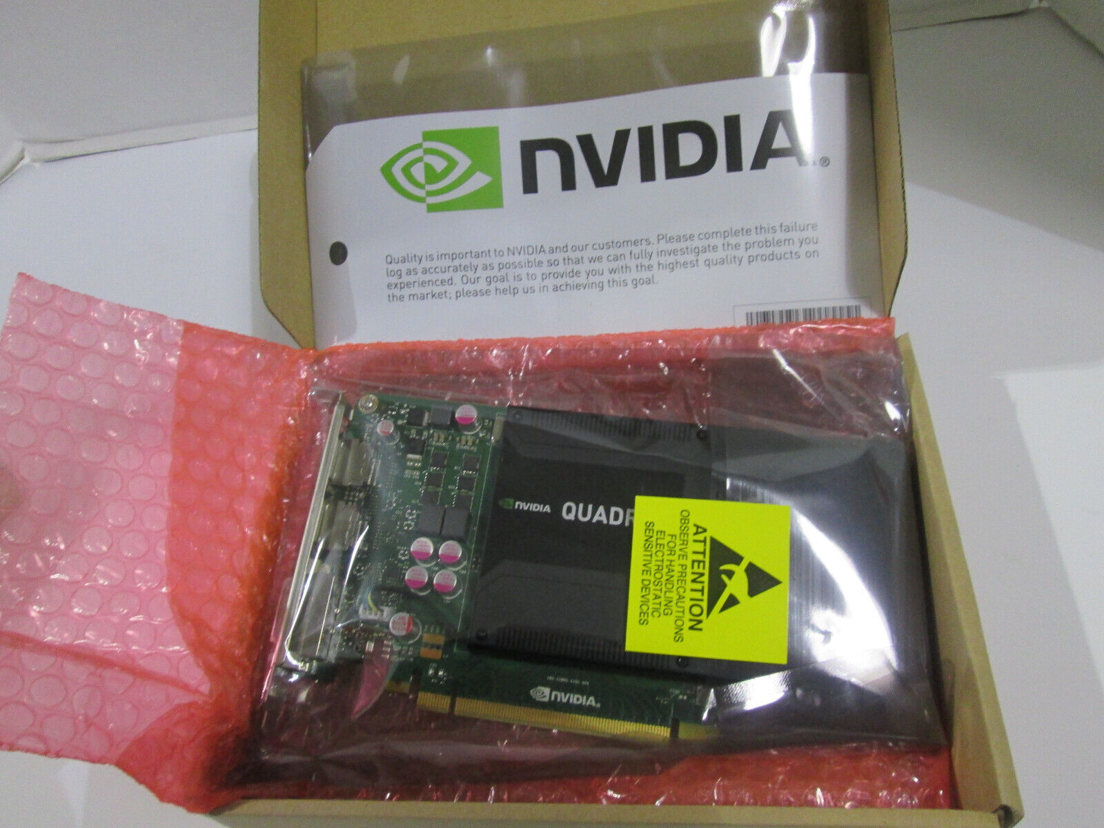 NVIDIA / IBM  Quadro K2000 2GB PCIe x16 DisplayPort DVI GRAPHICS CARD NEW