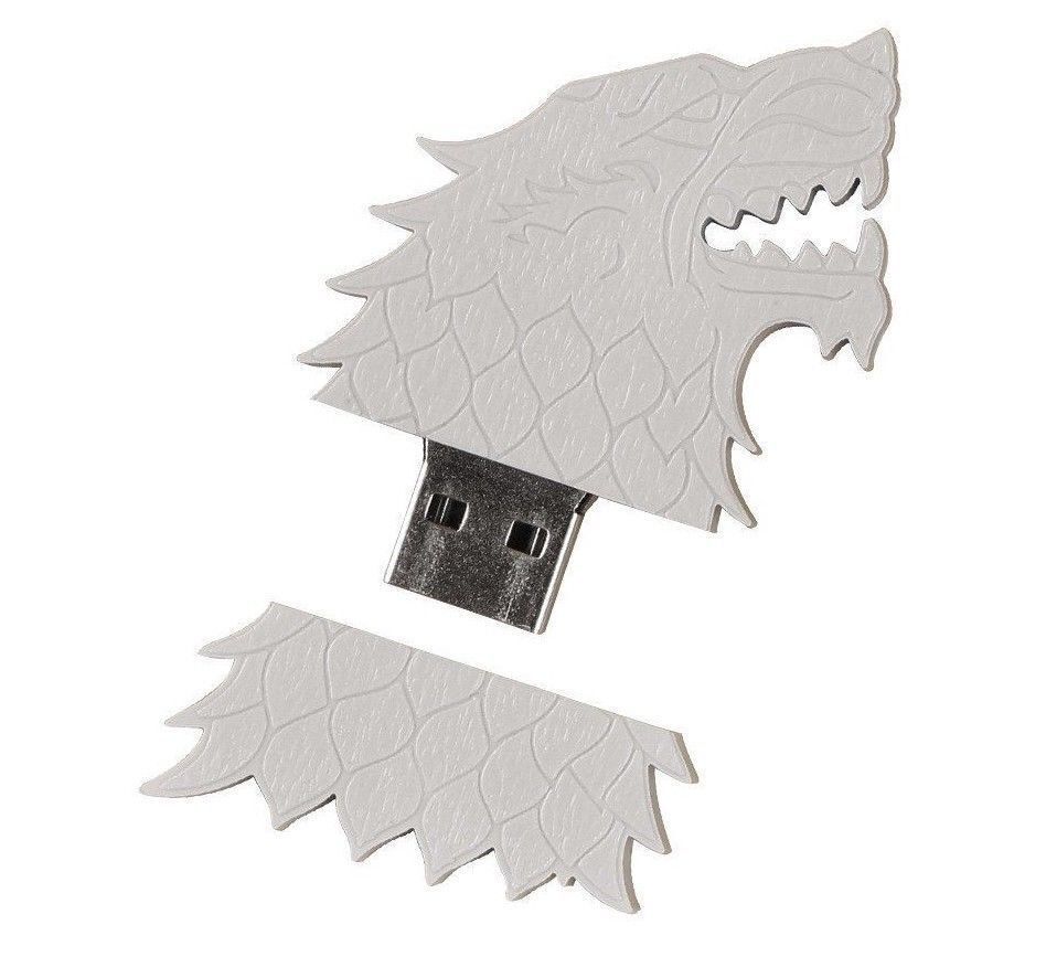 5 x Game of Thrones Stark Sigil 4gb USB thumb flash drive HBO Arya direwolf