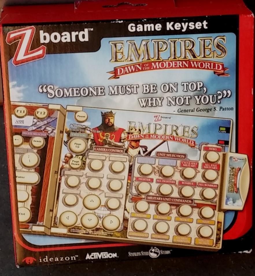 Ideazon / SteelSeries Zboard Empires Dawn Of The Modern World Game Keyset - NEW