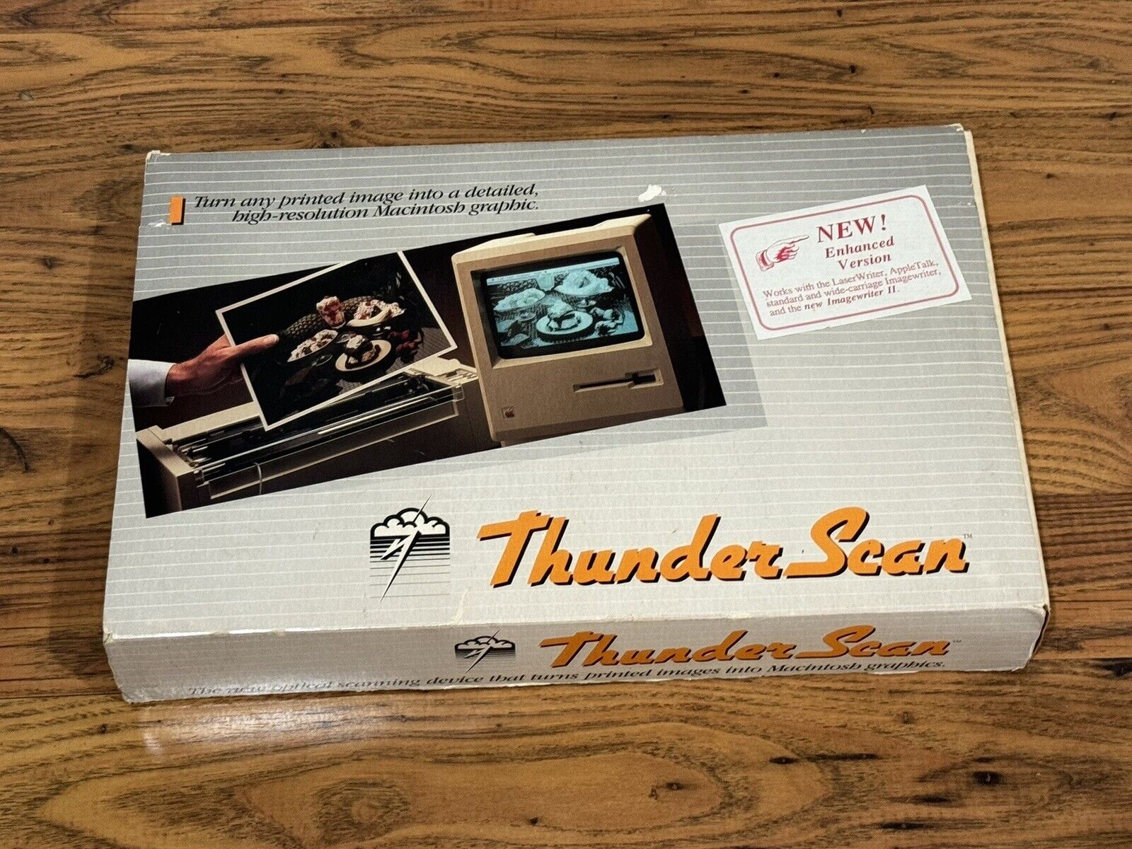 VINTAGE 1987 THUNDER SCAN Apple MACINTOSH COMPUTER THUNDERWARE