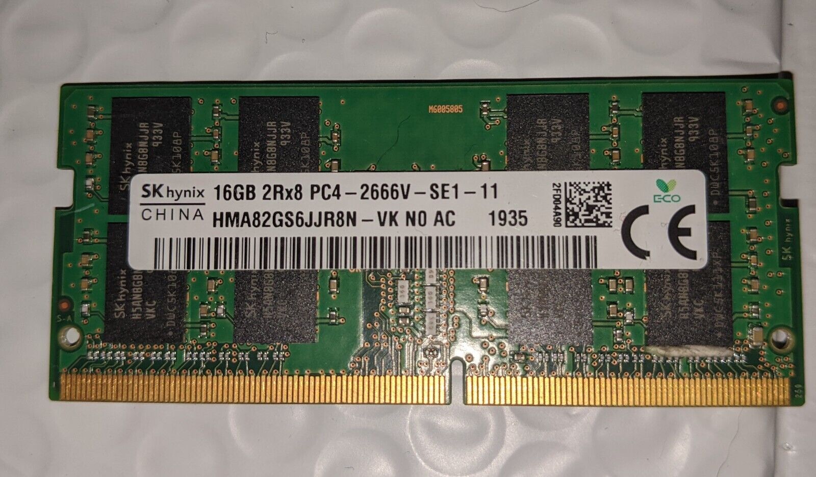 16GB DDR4 SODIMM PC4-2666V LAPTOP HYNIX