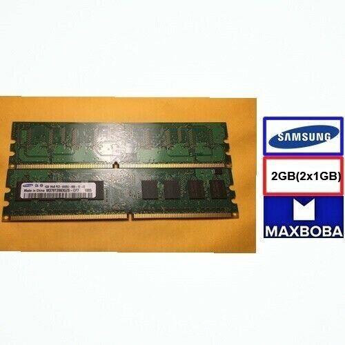 Samsung Memory 2GB (2x 1GB) 6400 800MHz Desktop PC RAM DDR2 DIMM 1RX8 