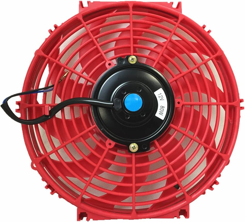 Universal High Performance 12V Slim Electric Cooling Radiator Fan with Fan Mount