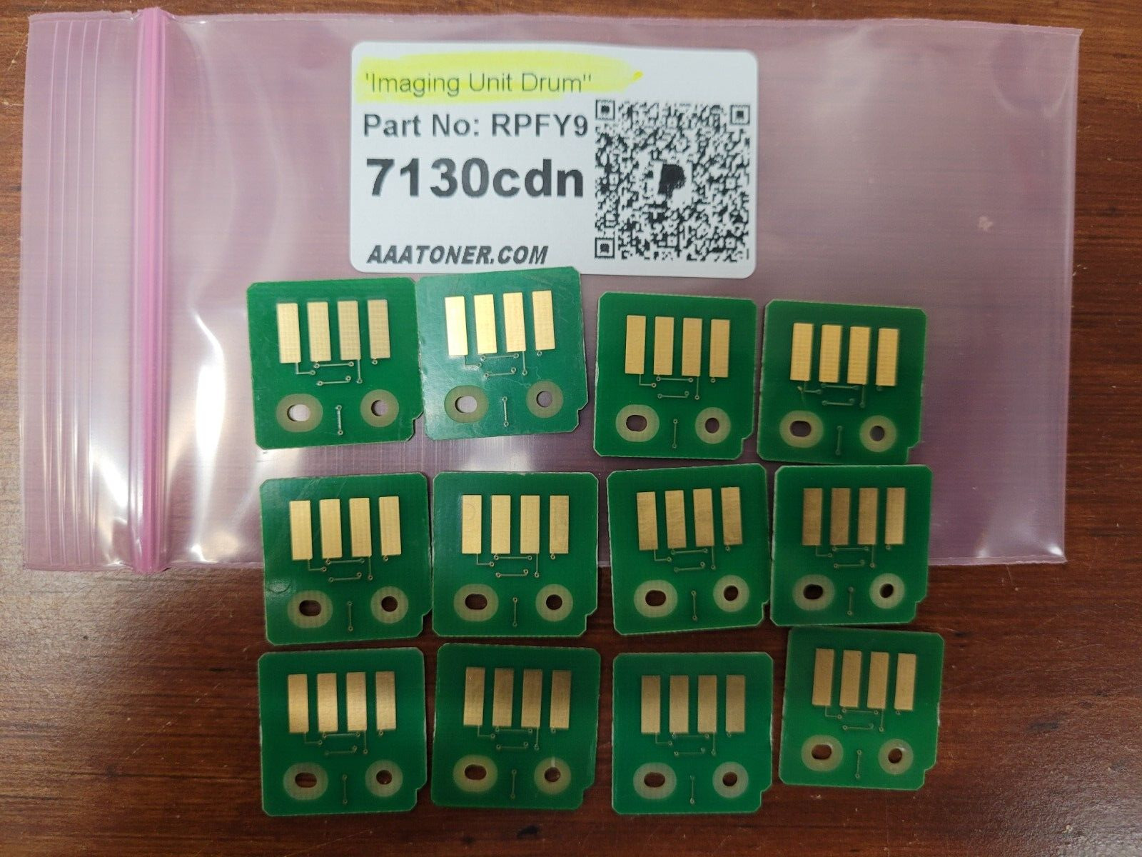 12 x RPFY9 DRUM Chip (IMAGING UNIT) for Dell 7130cdn, 7130cdn Color Laser Refill