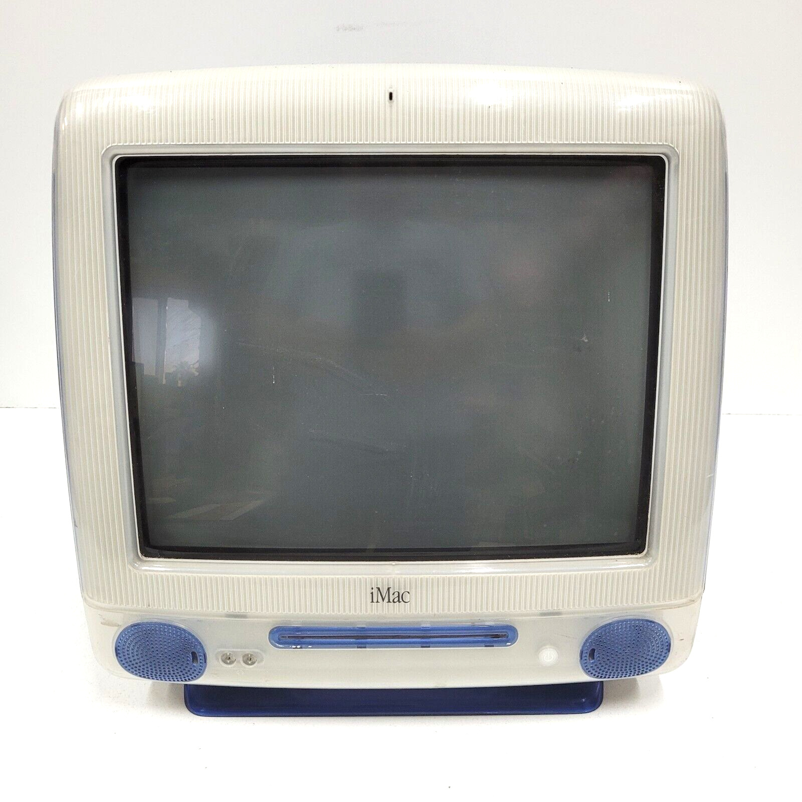 Vintage Blue Apple iMac PowerPC G3 500 NO OPERATING SYSTEM