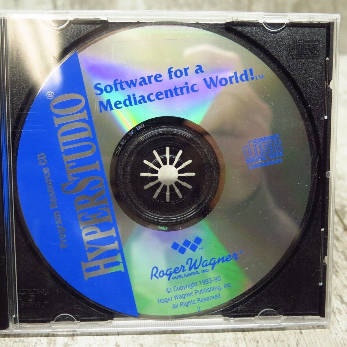 Vintage 1995 Roger Wagner Hyperstudio Resource Software for Mac OS CD Rom Disc
