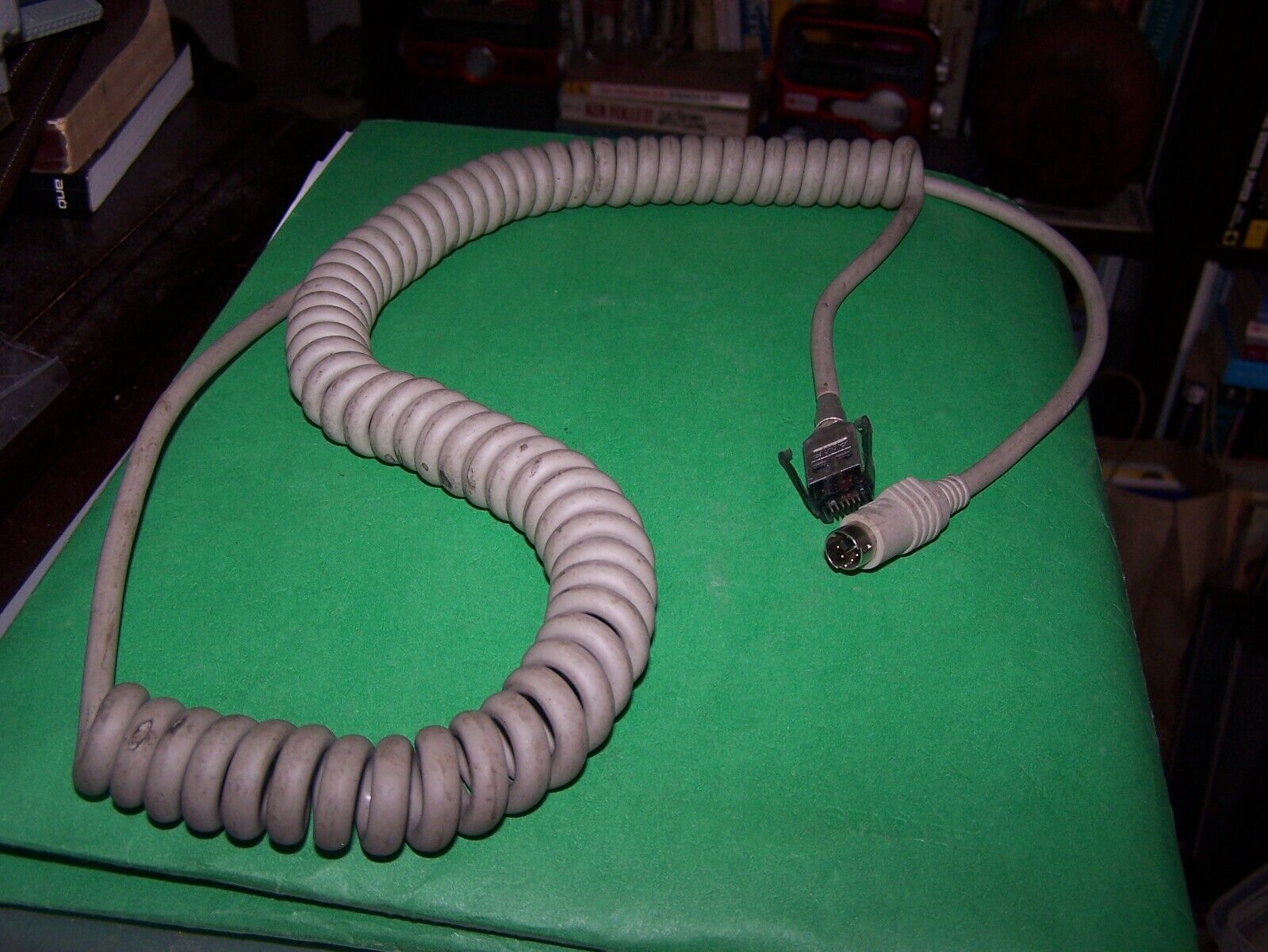 PS/2 to SDL 6 Pin Coiled Gray Keyboard Cable