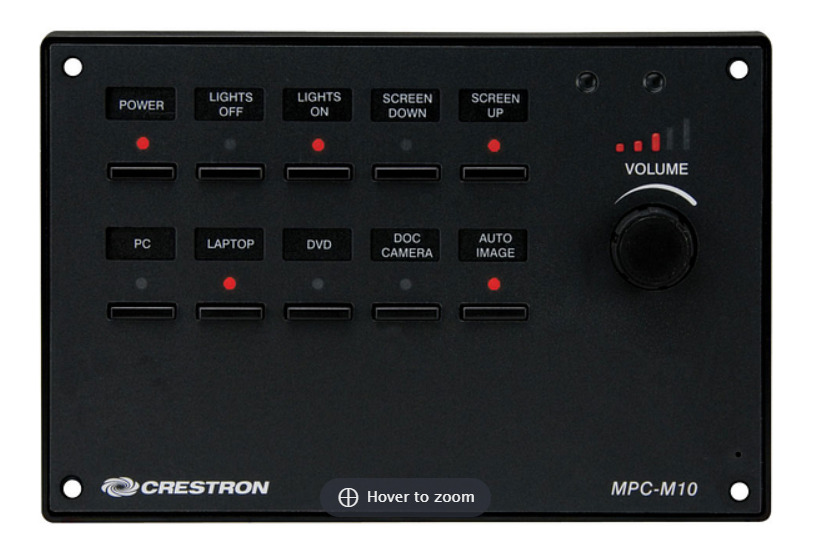 Crestron Media Presentation Controller MPC-M10 with surface mount.