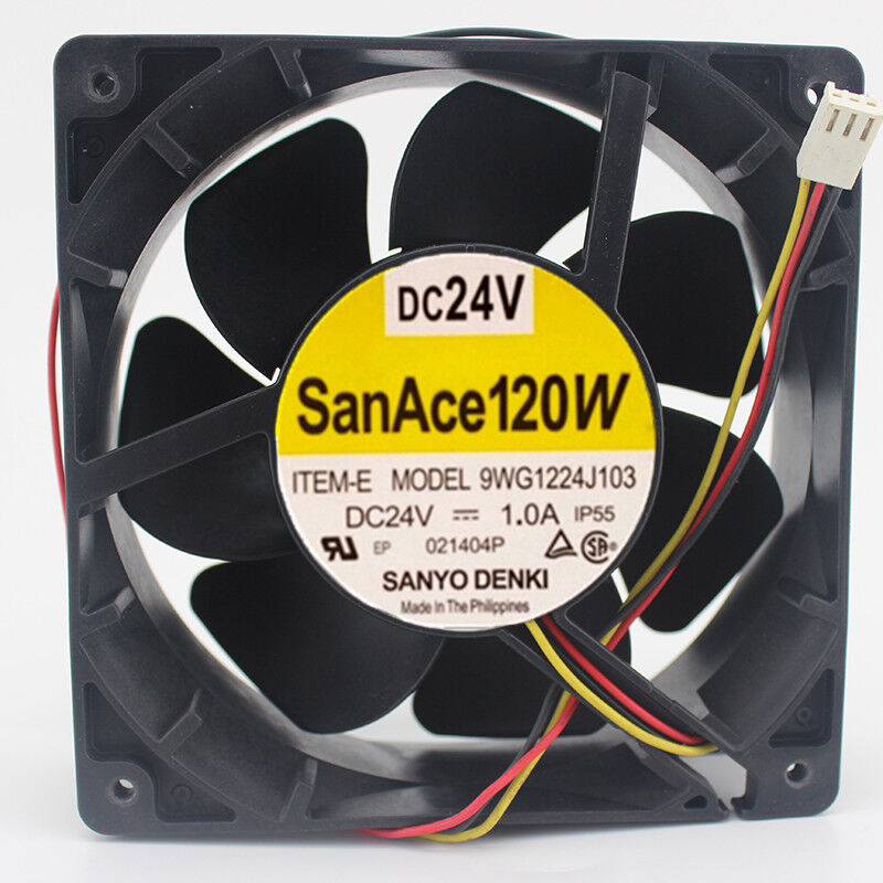 For 1pcs Sanyo 9WG1224J103 12cm 12038 24V 1.0A Cooling fan