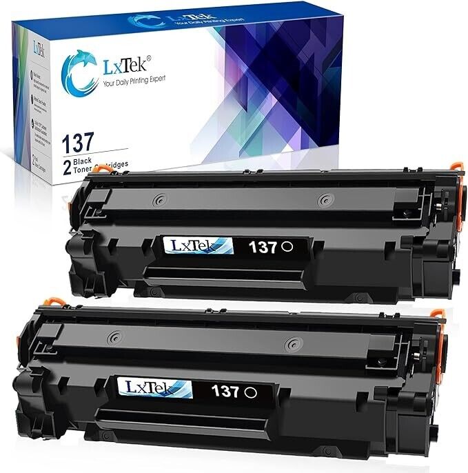 LxTek Compatible Toner Cartridge Replacement for Canon 137 Black Toner Cartri...