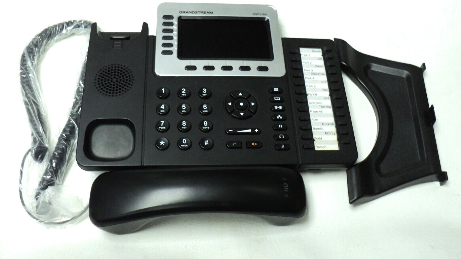Grandstream GXP2160 IP Phone Color Gigabit Enterprise HD 6 Line VoIP PoE Black