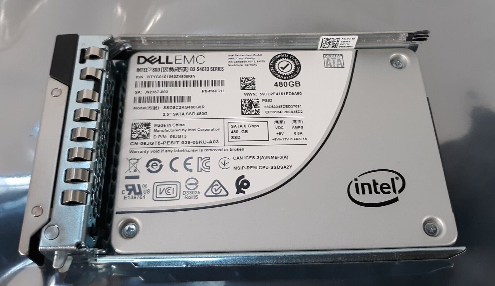 Dell EMC 480GB SSD 2.5\