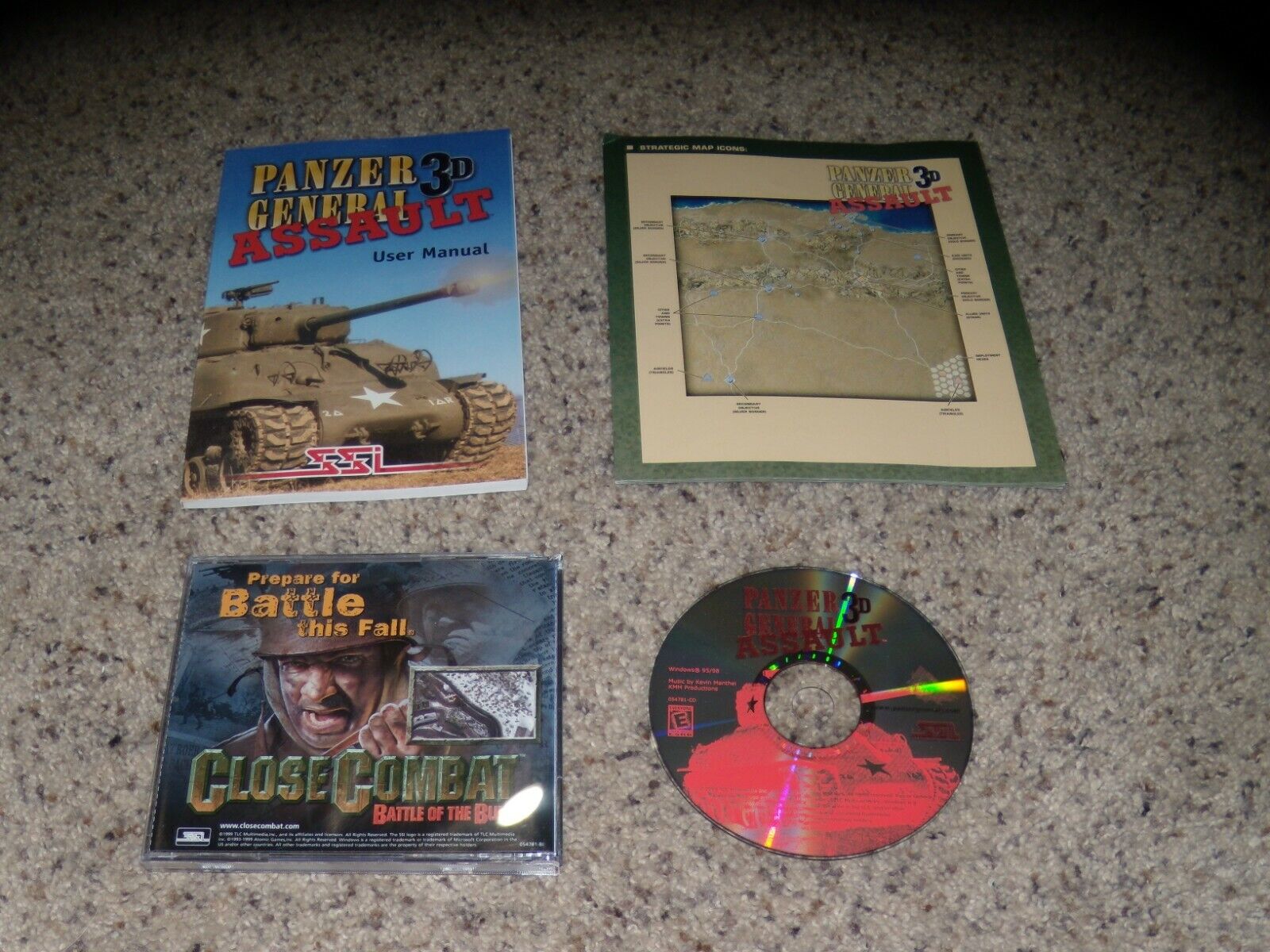 Panzer General Assault 3D (PC, 1999) Mint Game with manual and insert