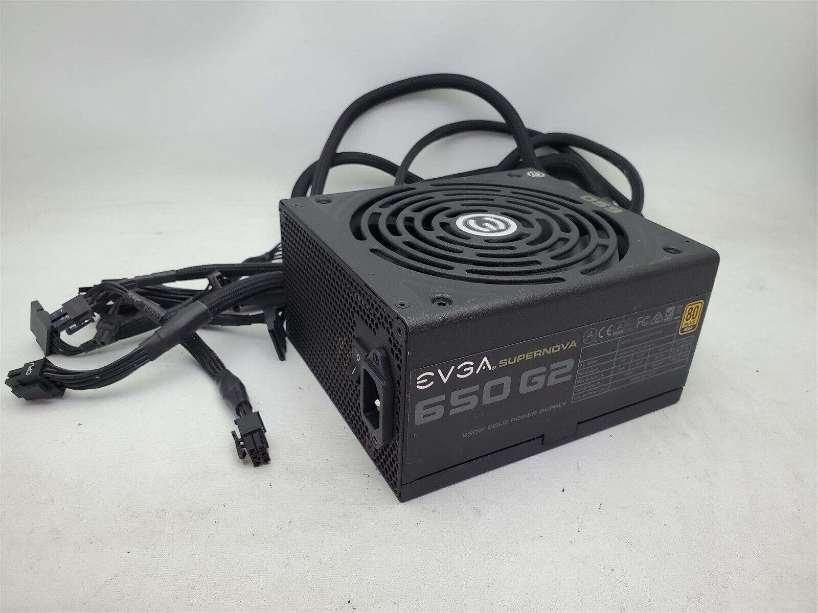  EVGA SuperNova 650 G2 80+ Gold 650 ECO Mode Fully Modular Power Supply