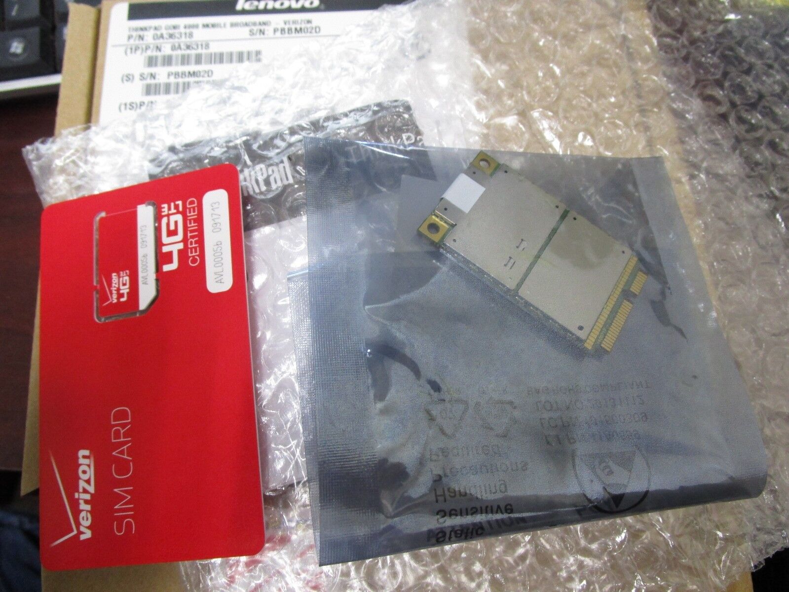 Genuine Lenovo ThinkPad GOBI 4000 Mobile Broadband 0A36318 04W3791 0B42409