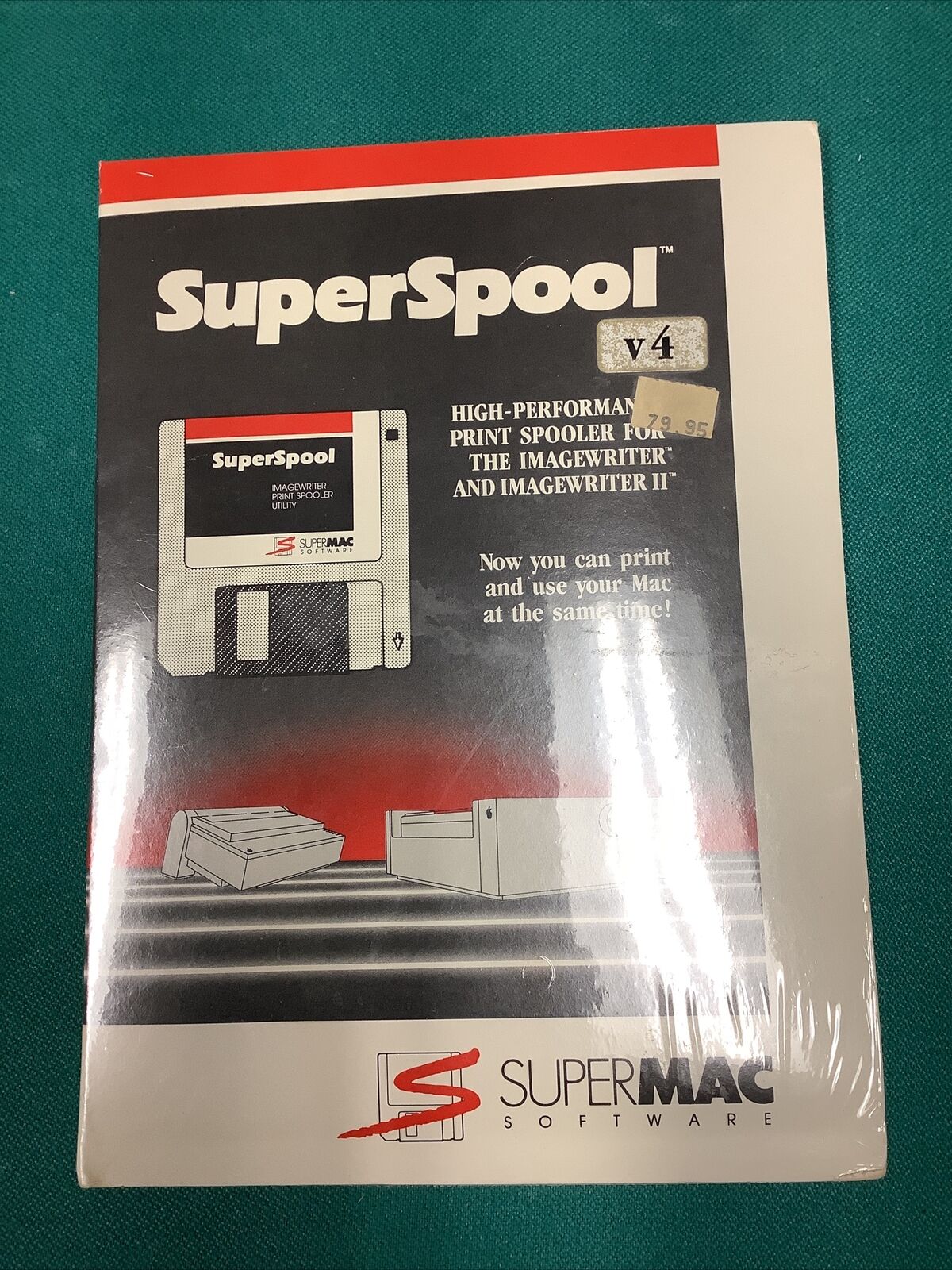 Rare (1987) APPLE Software: SUPERSPOOL V4 (SuperMac) SEALED SuperMac Software