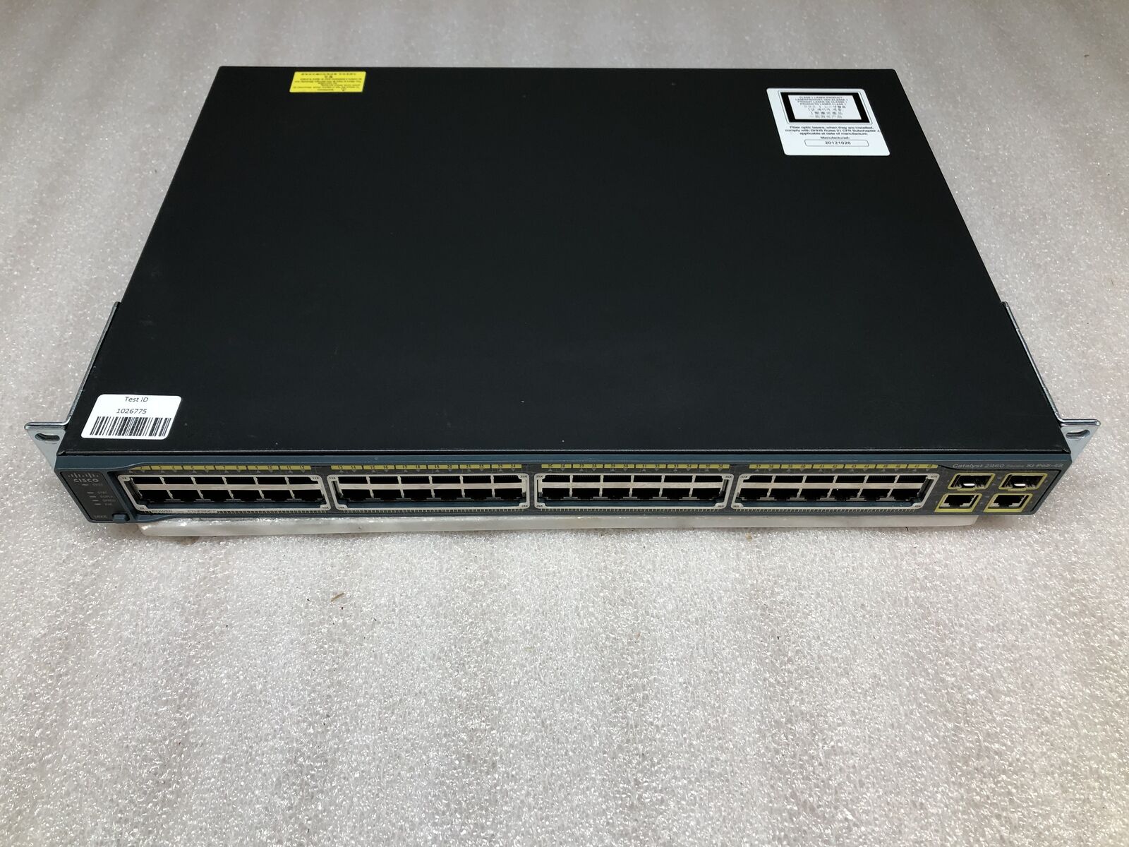 Cisco Catalyst 2960 Series SI PoE 48-Port WS-C2960-48PST-S V05 Switch -RESET