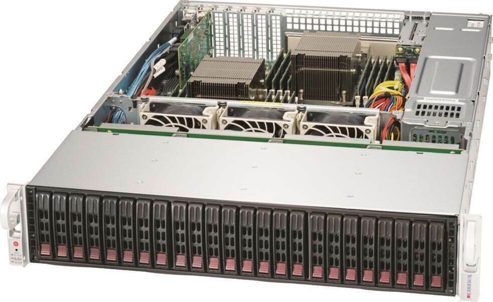SUPERMICRO SSG-2028R-E1CR24H Intel 24-Core CPU 256GB RAM AOC-S3108L-H8iR 12G SAS