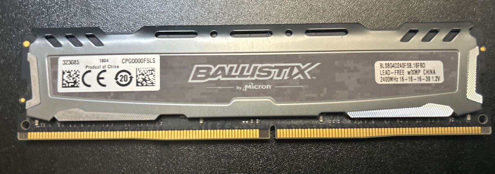 Micron BALLISTIX SPORT 8GB DDR4 2400MHz 1.2V Desktop BLS8G4D240FS8.16FBD