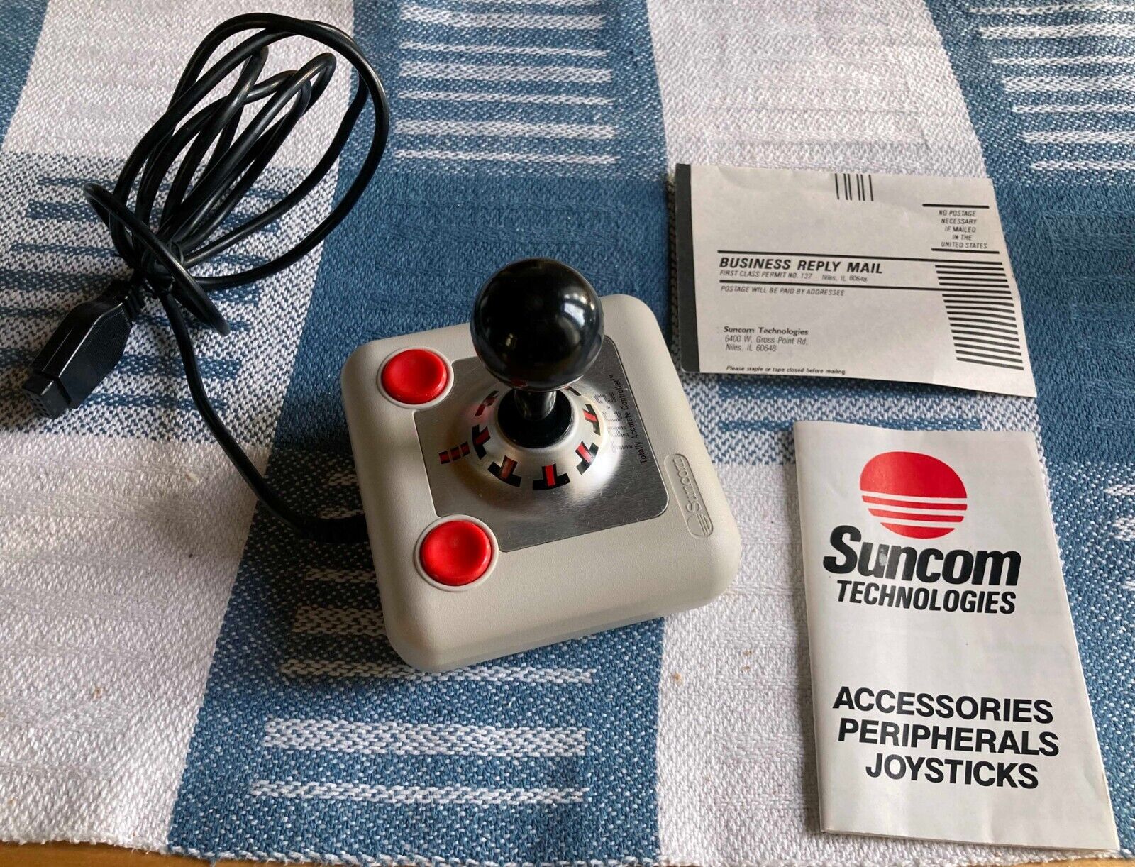 Suncom TAC-2 White Special Edition Joystick RARE late Made in USA version