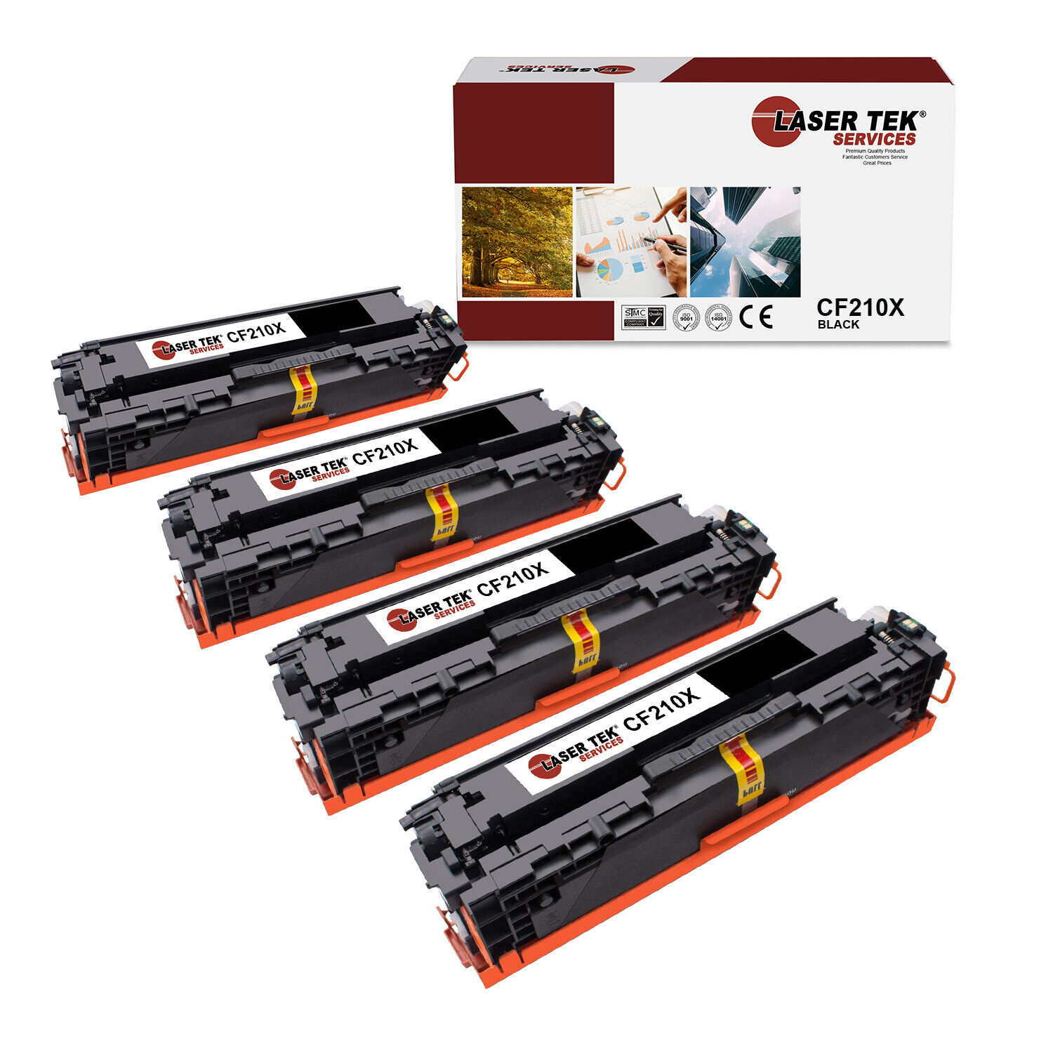 4Pk LTS 131X CF210X Black HY Compatible for HP LaserJet Pro 200 M251n Toner