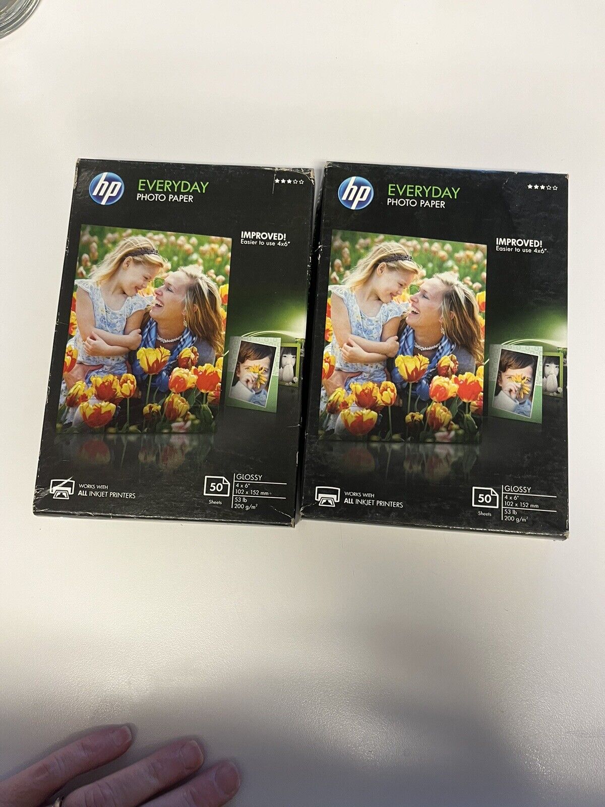 Brand New 2 Packs Of hp everyday photo paper Works With All Inkjet Printers.