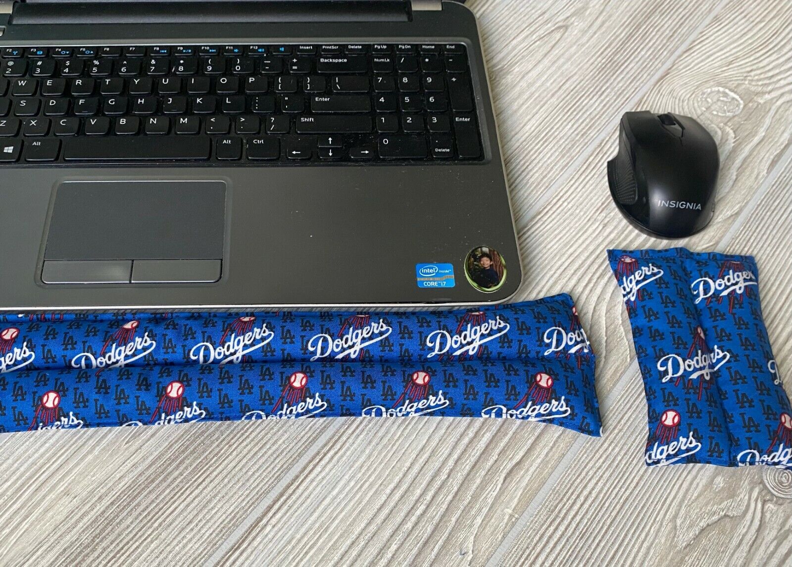 Dodgers Gifts Father’s Day Mouse And keyboard wrist rest pad,MLB Gifts for Dad