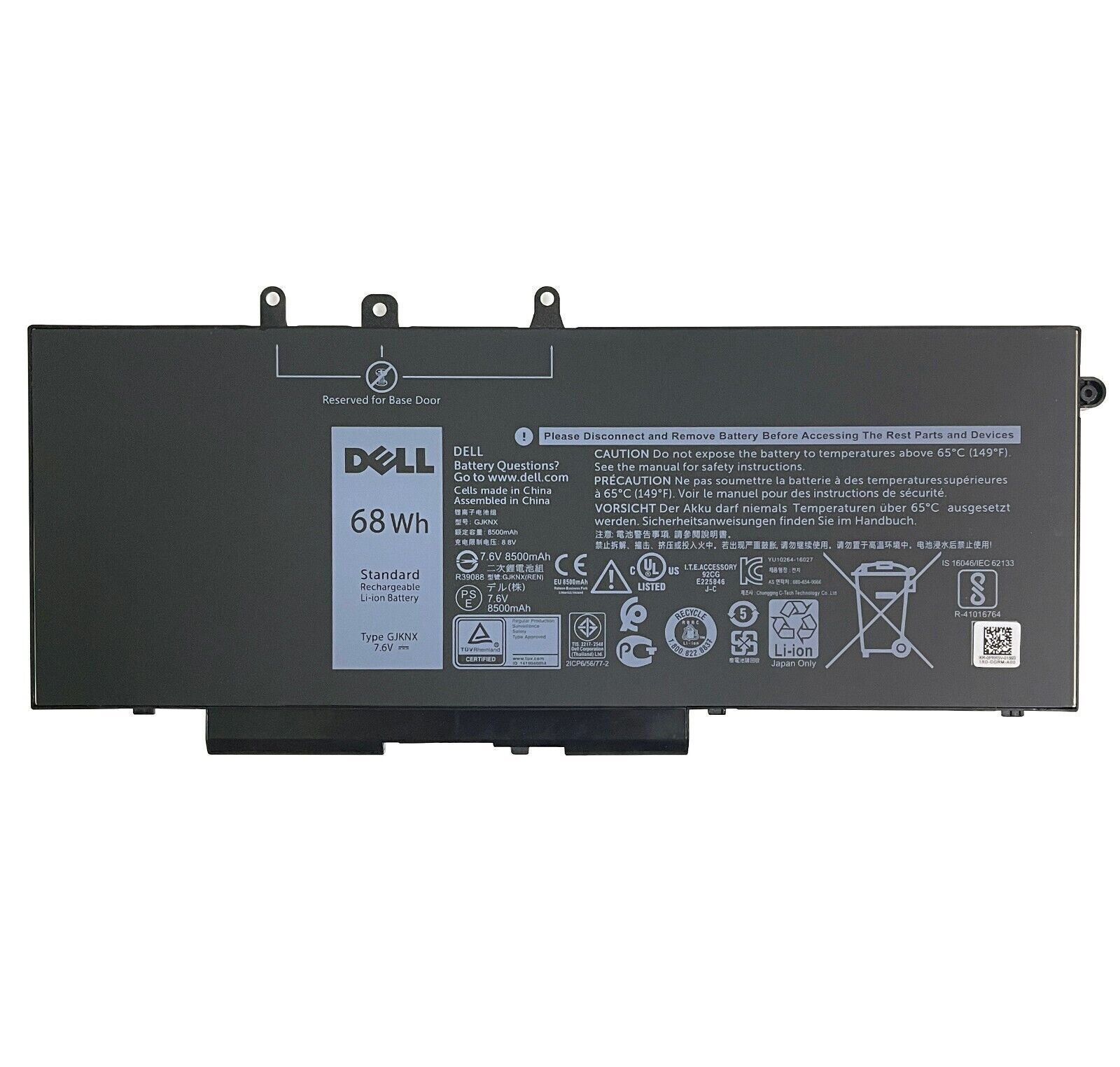 Genuine 68Wh GJKNX Battery For Dell Latitude 5480 5490 5590 Precision 3520 3530