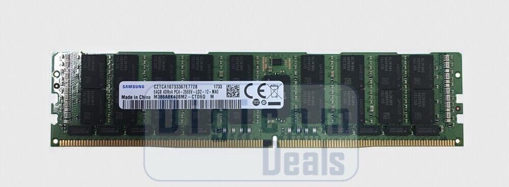 SAMSUNG M386A8K40BM2-CTD 64GB 4DRX4 PC4-2666V-L DDR4 MEMORY MODULE (1X64GB)