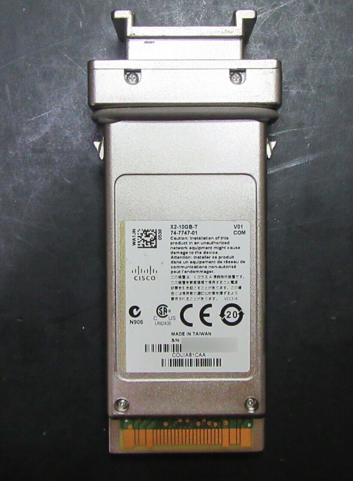 Genuine Cisco X2-10GB-T Copper RJ45 10GBase-T X2 Module