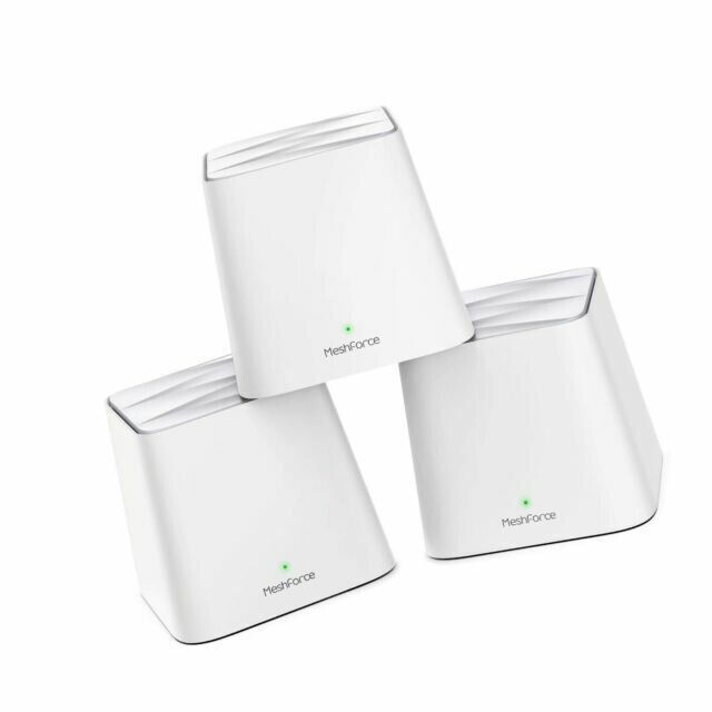 MeshForce M1 Whole Home Mesh AC1200 Dual Band WiFi System - Pack of 3