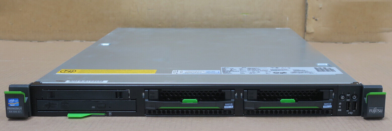 Fujitsu Primergy RX100 S7 Quad-Core E3-1270 8GB Ram 2x 3.5\