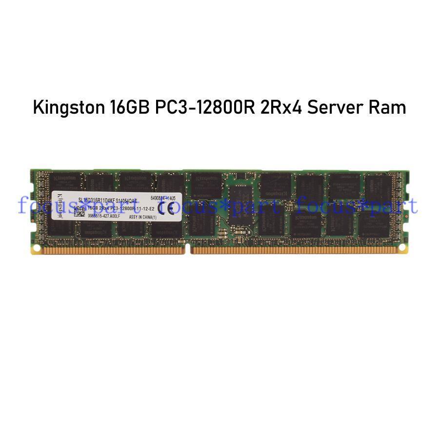 16 GB PC3-12800R DDR3-1600 MHz ECC REG RDIMM Ram 1.5V for Server Motherboard lot