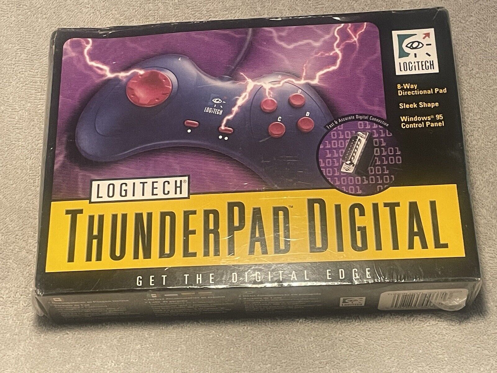 Vintage Logitech Thunderpad Controller Windows 95 New Sealed