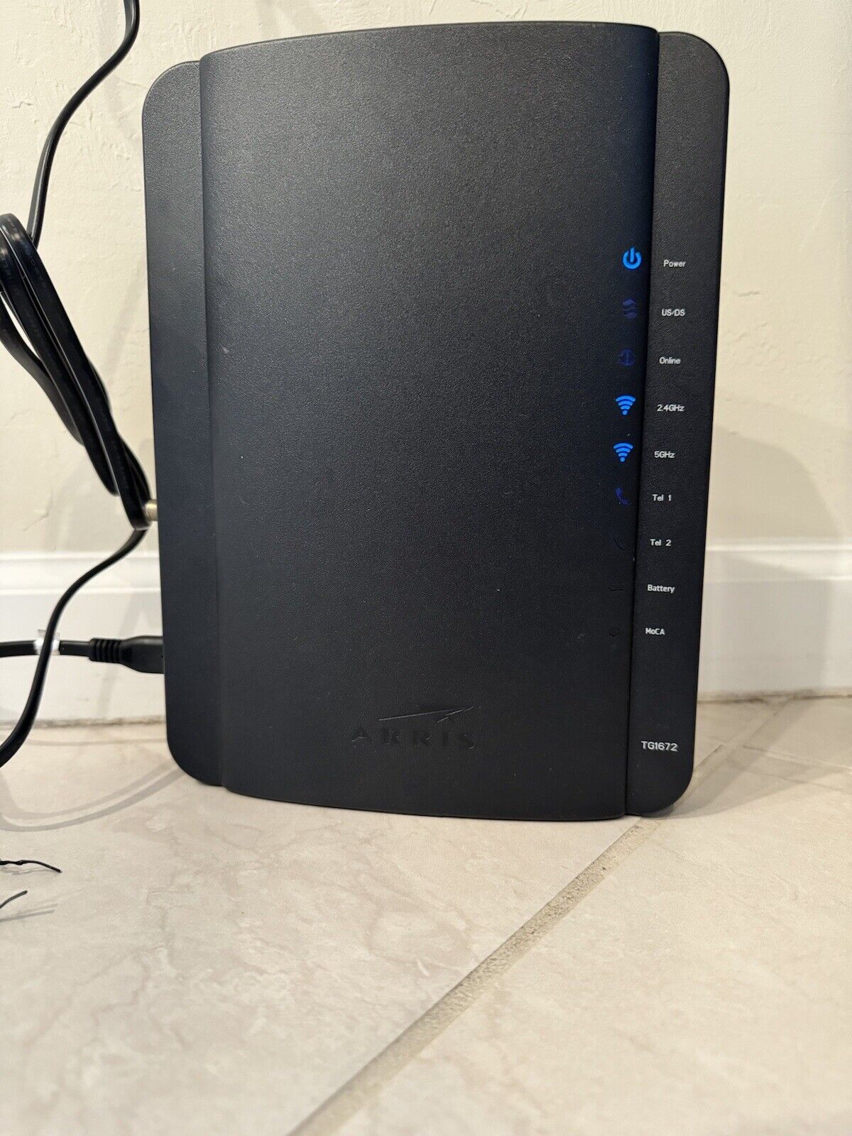 ✅ Arris TG1672G Touchstone Telephony Gateway WIFI 2.5GHz-5.0GHz Cable Modem USED