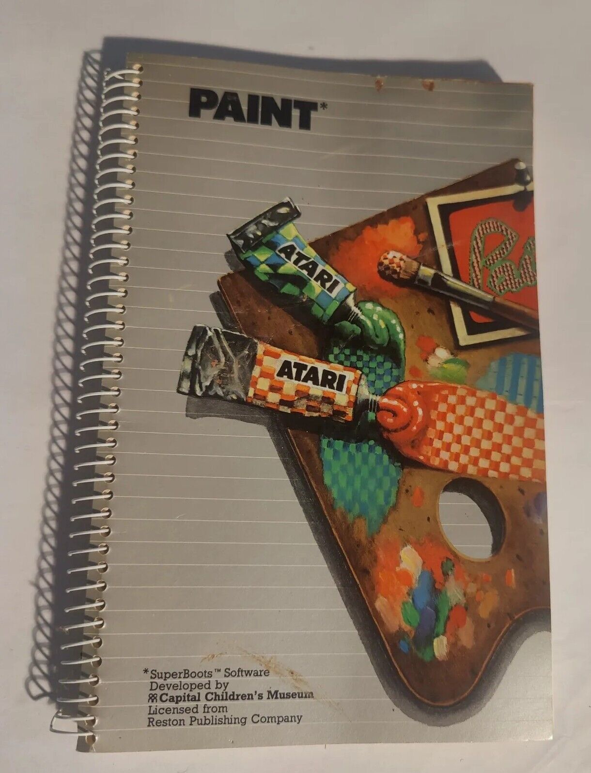 Atari Paint Manual 1983 SuperBoots Software How To Manual For Home Computer
