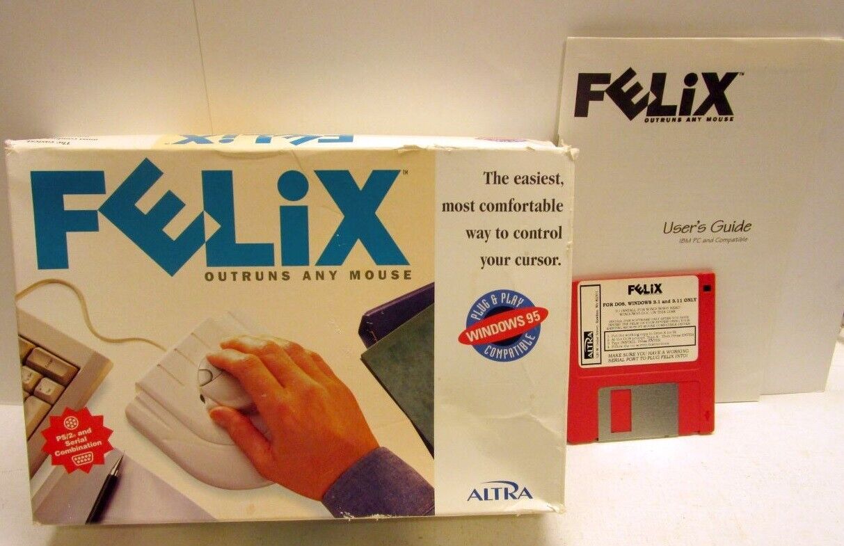 Felix Computer Mouse Substitute for IBM PS2 and Win 95