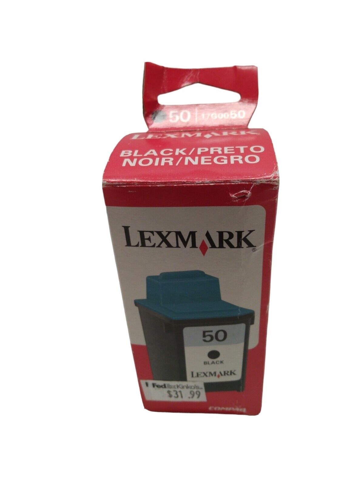 LEXMARK 50 Black Ink Cartridge New Factory Sealed 