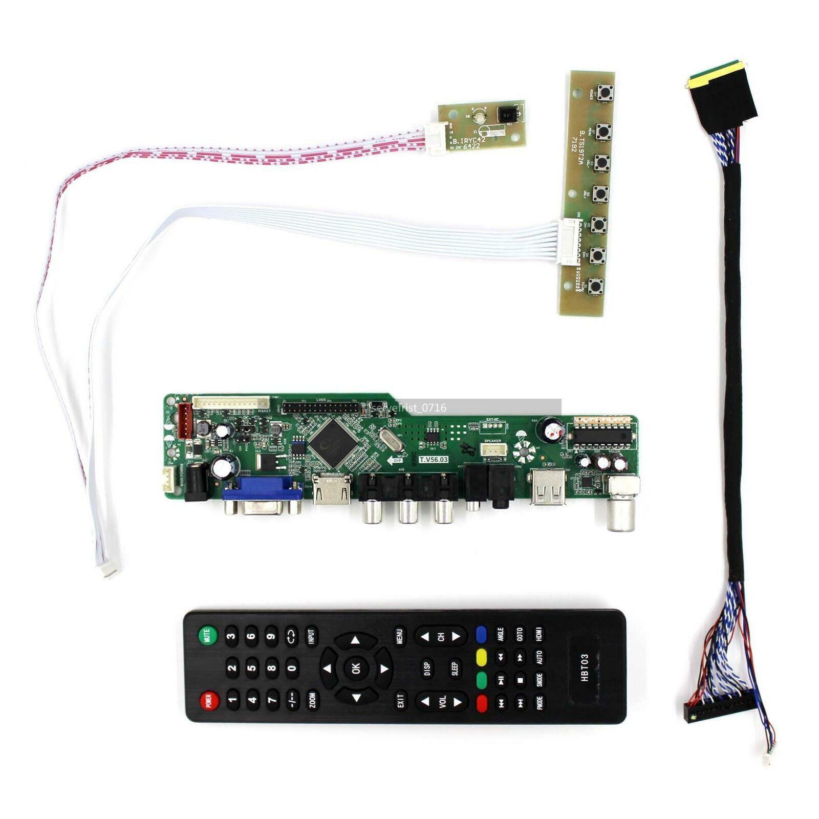 For N156BGE-L21 HDMI VGA AV USB RF LCD LED screen Controller Driver Board
